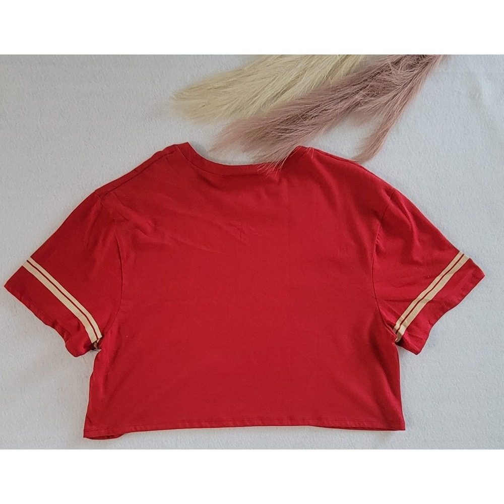 love dazed PARIS women's T shirt Top RED SIZE XL - Picture 4 of 6